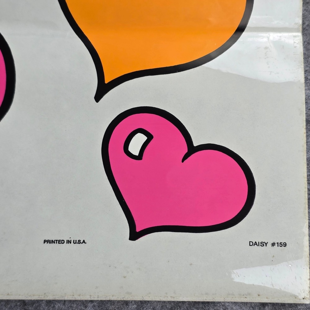 Disney Daisy Duck Wall Decal Kids 33x21 Pink Vintage Jumbo Stick-Ups Heart Decor - Picture 4 of 5